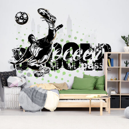 Αυτοκόλλητη Ταπετσαρία τοίχου SOCCER PASSION - Παιδικές Ταπετσαρίες