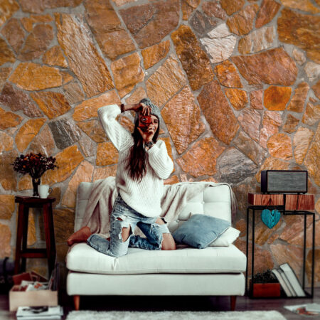 Αυτοκόλλητη Ταπετσαρία τοίχου STONE WALL 1 - Απομίμηση υλικών