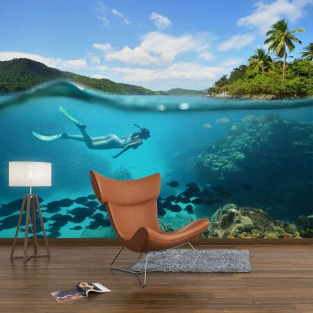 Αυτοκόλλητη Ταπετσαρία τοίχου UNDERWATER 3 - Tropical