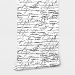 Αυτοκόλλητη Ταπετσαρία τοίχου VINTAGE HANDWRITTEN SCRIPT