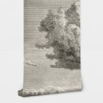 Αυτοκόλλητη Ταπετσαρία τοίχου WOODCUT CLOUD