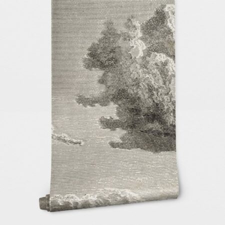 Αυτοκόλλητη Ταπετσαρία τοίχου WOODCUT CLOUD - Τοπία Sticky 2