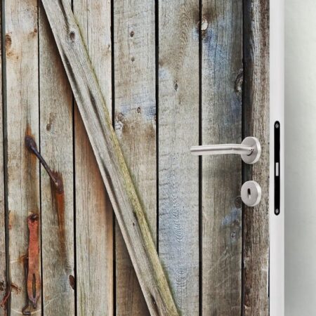 Αυτοκολλητο Πορτας OLD WOODEN DOOR - Αλλα Sticky 1