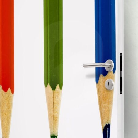 Αυτοκολλητο Πορτας COLORED PENCILS ISOLATED - Αλλα Sticky 1