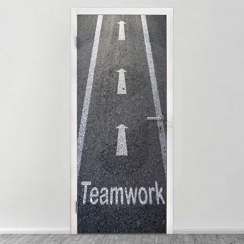 Αυτοκολλητο Πορτας TEAMWORK