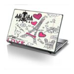 Αυτοκόλλητο Laptop  PARIS LOVE