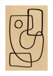 Πόστερ ABSTRACT CHALK LINE ART