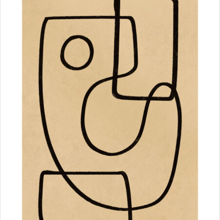 Πόστερ ABSTRACT CHALK LINE ART - Lineart Sticky 2