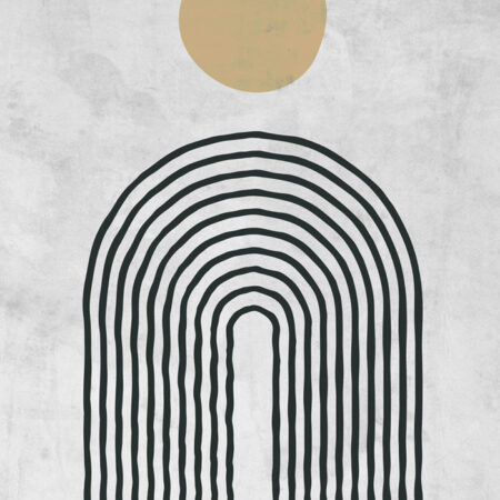 Πόστερ ABSTRACT CIRCLE AND LINES - Abstract - Αφηρημένα Sticky 2