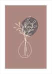 Πόστερ ABSTRACT FLORAL BOTANICAL ART