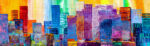 Πίνακας Πανοραμικός ABSTRACT PAINTING OF URBAN SKYSCRAPERS