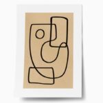 Πόστερ ABSTRACT CHALK LINE ART