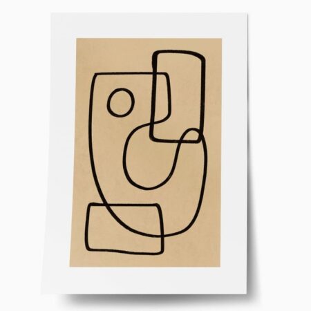 Πόστερ ABSTRACT CHALK LINE ART - Lineart Sticky 1