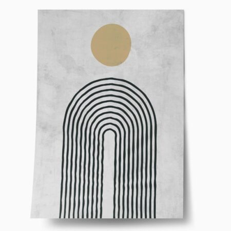 Πόστερ ABSTRACT CIRCLE AND LINES - Abstract - Αφηρημένα Sticky 1