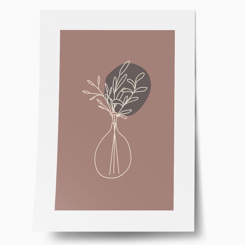 Πόστερ ABSTRACT FLORAL BOTANICAL ART
