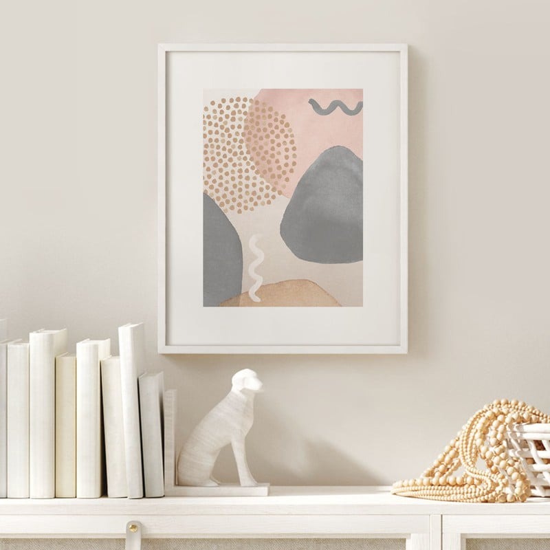 Πόστερ ABSTRACT MODERN PINK