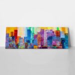 Πίνακας Πανοραμικός ABSTRACT PAINTING OF URBAN SKYSCRAPERS