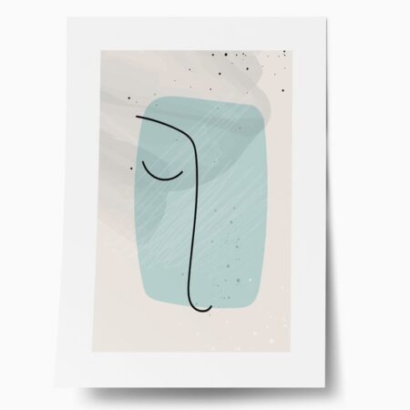 Πόστερ ABSTRACT PASTEL FACE - Lineart Sticky 1