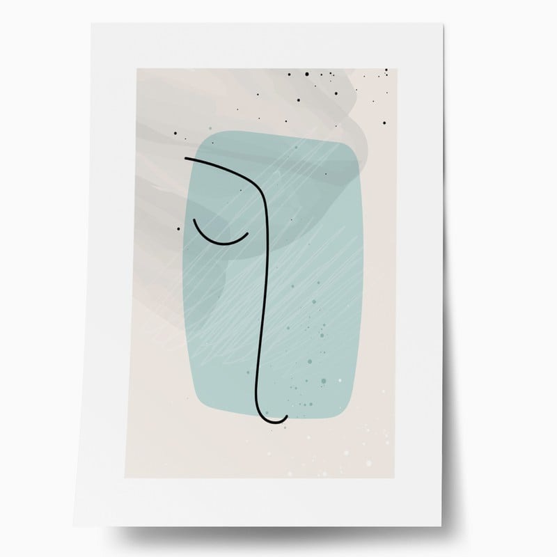 Πόστερ ABSTRACT PASTEL FACE
