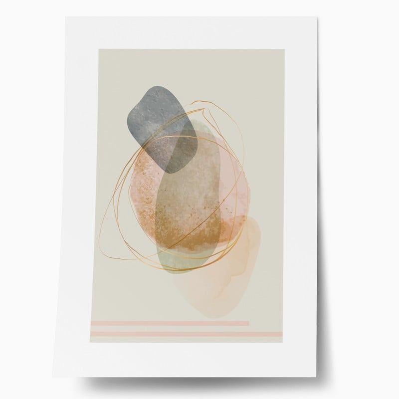 Πόστερ ABSTRACT WATERCOLOR LINE ART