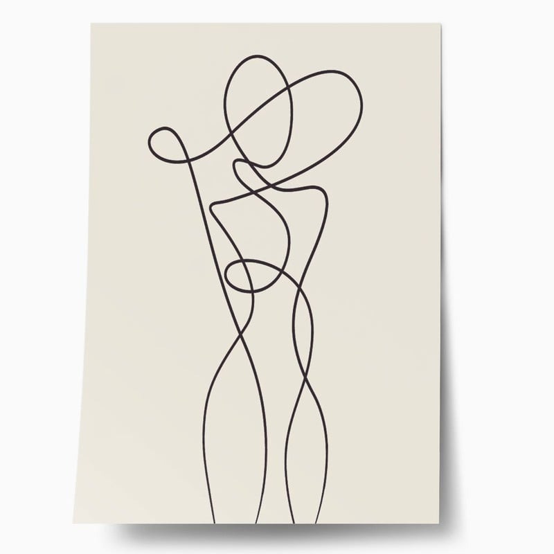 Πόστερ ABSTRACT WOMAN FIGURE