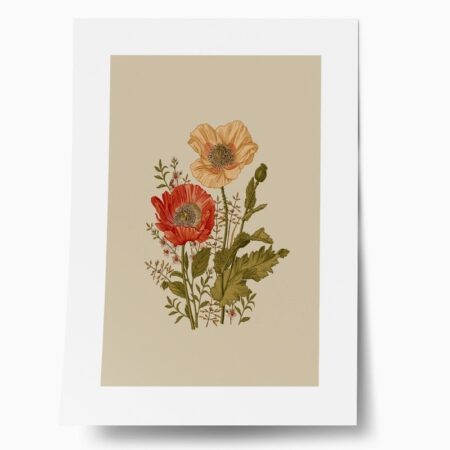 Πόστερ BAROQUE FLOWERS - Botanical - Λουλούδια Sticky 1