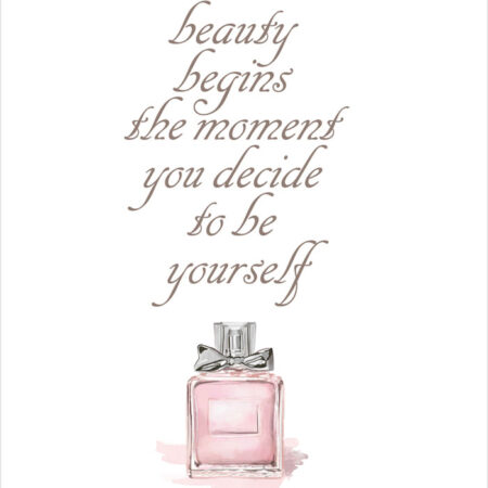 Πόστερ BEAUTY BEGINS - Φρασεις - Κείμενο Sticky 2