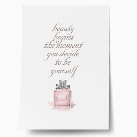 Πόστερ BEAUTY BEGINS - Φρασεις - Κείμενο Sticky 1