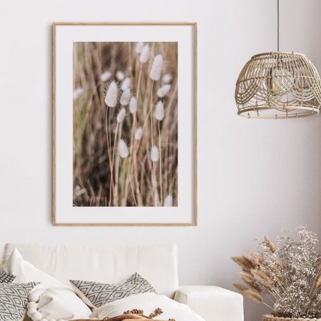 Πόστερ BEIGE FIELD - Botanical - Λουλούδια