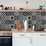 Αυτοκόλλητα Πλακάκια BLACK AND WHITE CLASSIC SET 8 τμχ