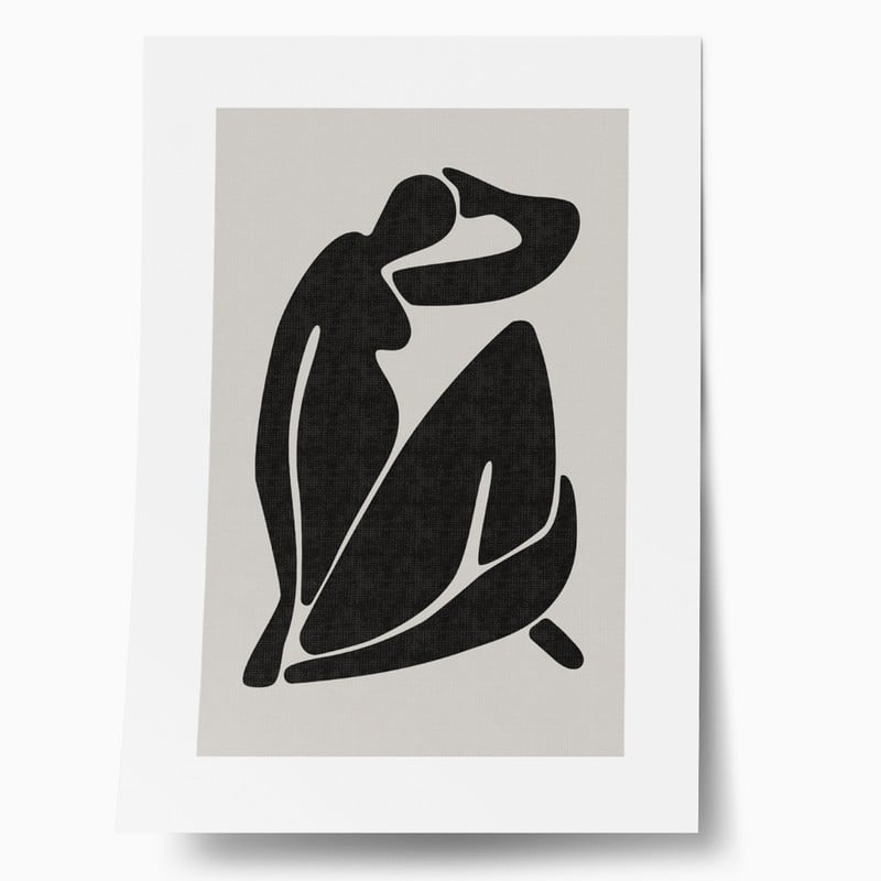 Πόστερ BLACK FEMALE SILHOUETTE