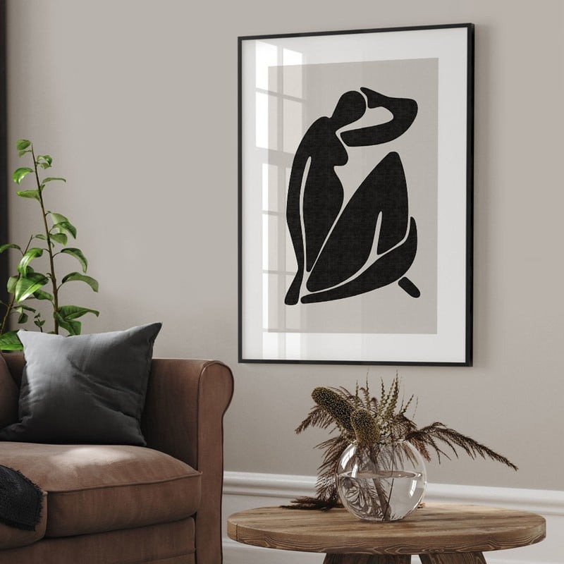 Πόστερ BLACK FEMALE SILHOUETTE