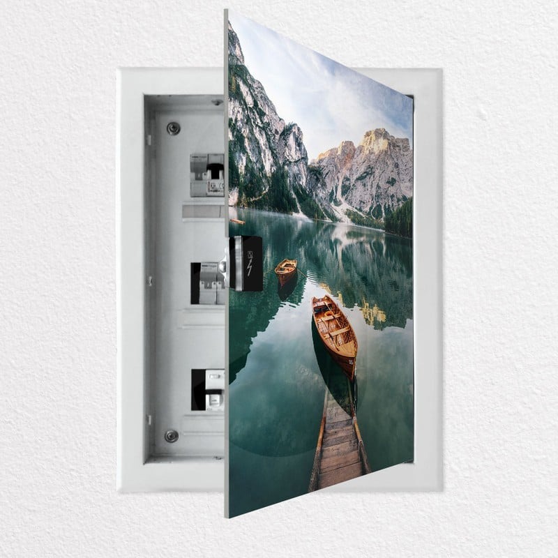 Aυτοκόλλητο ηλεκτρολογικού πίνακα BOATS IN BRAIES LAKE