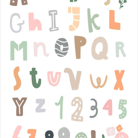 Πόστερ CUTE ALPHABET - Παιδικά Sticky 2