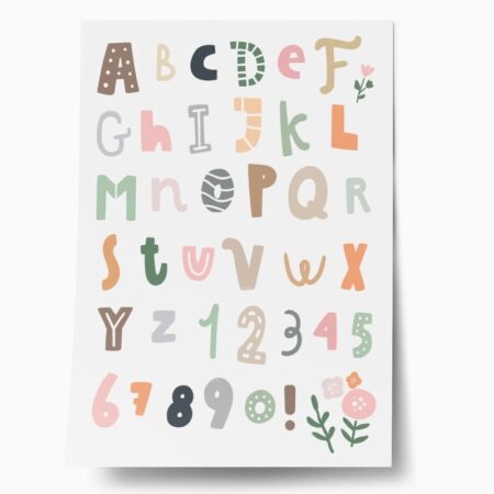 Πόστερ CUTE ALPHABET - Παιδικά Sticky 1