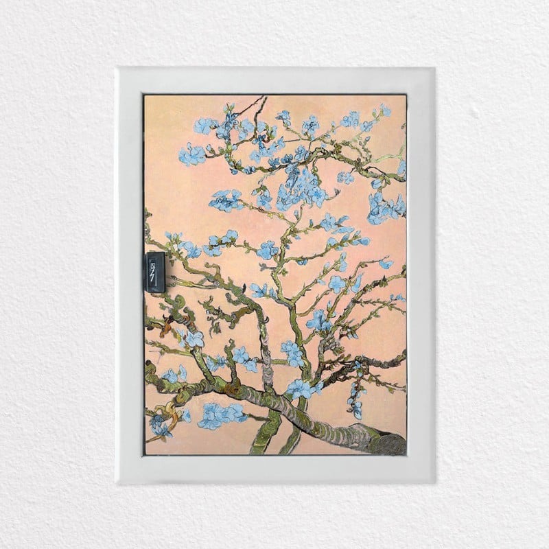 Aυτοκόλλητο ηλεκτρολογικού πίνακα VAN GOGH - ALMOND BLOSSOM PASTEL PEACH