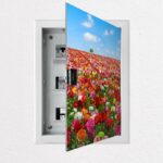 Αυτοκόλλητο ηλεκτρολογικού πίνακα FLOWER MEADOW