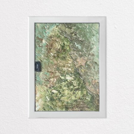Aυτοκόλλητο ηλεκτρολογικού πίνακα GREEN ABSTRACT PALETTE KNIFE - Αυτοκολλητα για ηλεκτρολογικούς πίνακες