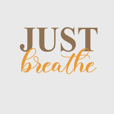 Πόστερ JUST BREATH - Φρασεις - Κείμενο Sticky 2