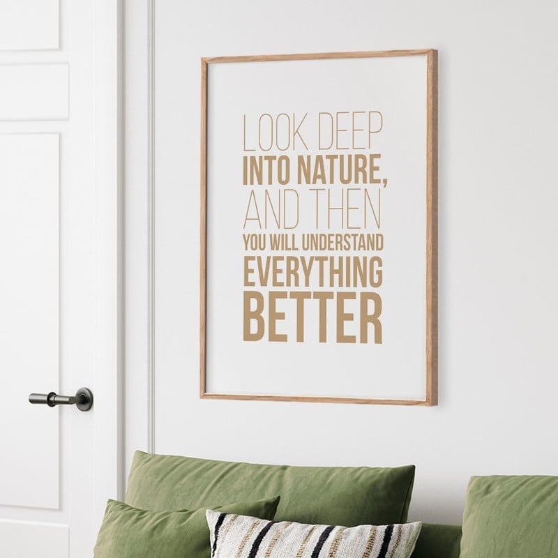 Πόστερ LOOK DEEP INTO NATURE