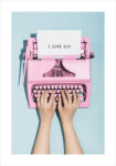 Πόστερ LOVE TYPEWRITER