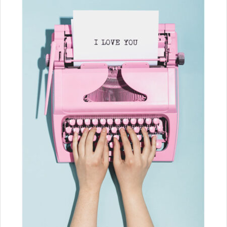 Πόστερ LOVE TYPEWRITER - Φρασεις - Κείμενο Sticky 2