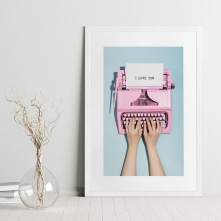 Πόστερ LOVE TYPEWRITER - Φρασεις - Κείμενο