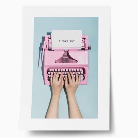 Πόστερ LOVE TYPEWRITER - Φρασεις - Κείμενο Sticky 1