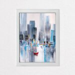 Aυτοκόλλητο ηλεκτρολογικού πίνακα MANHATTAN BAY OIL PAINTING