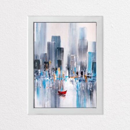 Aυτοκόλλητο ηλεκτρολογικού πίνακα MANHATTAN BAY OIL PAINTING - Αυτοκολλητα για ηλεκτρολογικούς πίνακες