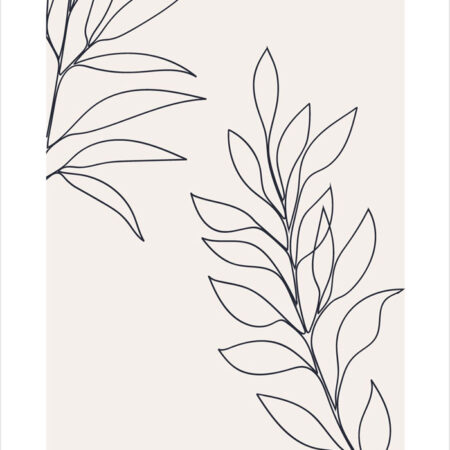 Πόστερ MINIMAL ABSTRACT BRANCHES - Lineart Sticky 2