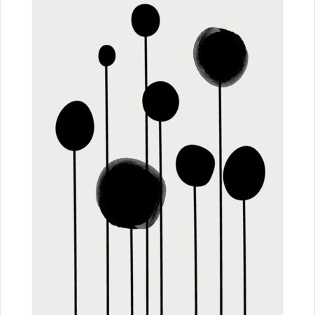 Πόστερ MINIMAL FLOWERS - Abstract - Αφηρημένα Sticky 2
