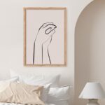 Πόστερ MINIMALIST HANDS LINE ART