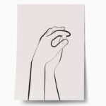 Πόστερ MINIMALIST HANDS LINE ART